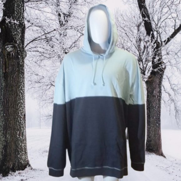 Original Use Other - NWT Adult Colorblock Regular Fit Hooded Sweatshirt - Soft Sky [120/126/150]